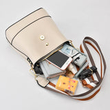 Colorful Strap Bucket Bag PU Leather Shoulder Bags
