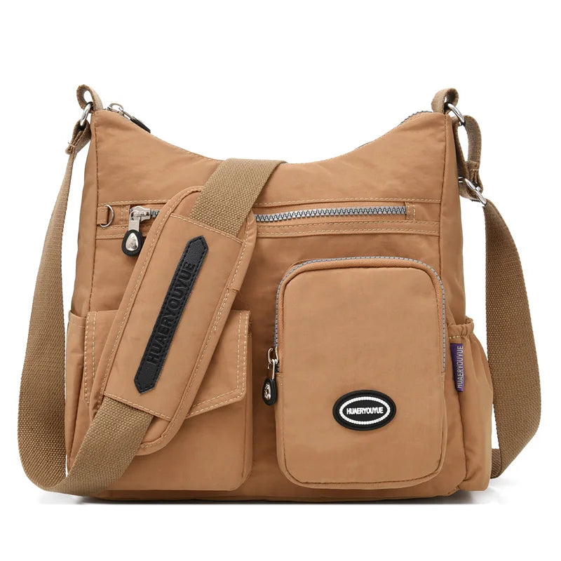 Waterproof Nylon Messenger Bag Women