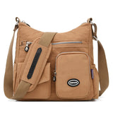 Waterproof Nylon Messenger Bag Women
