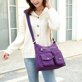 Waterproof Nylon Messenger Bag Women