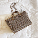 Vintage Canvas Tote Bag Large Handbag Retro Messenger Bag Ladies Shoulder Bag