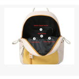 Women's Anti-Theft Backpack PU Leather Waterproof Large Capacity Travel Bag