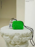 Women's Wool Crossbody Bag Small Plush Shoulder Mini Bag