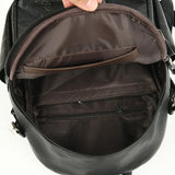 Vintage Leather Backpack Women Shoulder Bag Travel School Girls Mochila