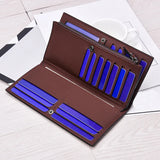 Men's Retro Long Wallet Multi-card Bit Leather Wallet