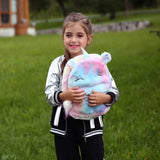 Fanny Plush Animal Backpack with Hairball