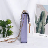 Crocodile Pattern Retro Mobile Phone Bag Women Chain Messenger Bags