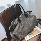 Women's Portable Travel Bag Large Capacity Cylinder Luggage Bag