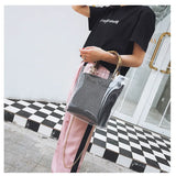 Summer Transparent Women Hand Bags Chain Straw Bag