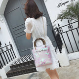 Summer Transparent Women Hand Bags Chain Straw Bag