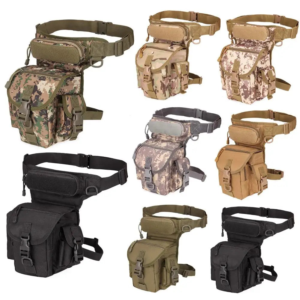 Sports Camo Print Leg Bag Hip Drop Belt Motorcycle Messenger Shoulder Bags