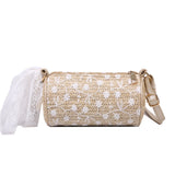 Summer Women Lace Straw Bag Woven Shoulder Messenger Bags Girls Beach Travel