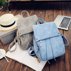 Summer Retro College Style Backpack for Women