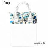Microfiber Fabric Cloth Waterproof Trim Zipper Decoration for O Bag Bag
