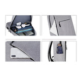 Travel Outdoor Backpack Laptop USB Rucksack Anti Theft Men Backbag
