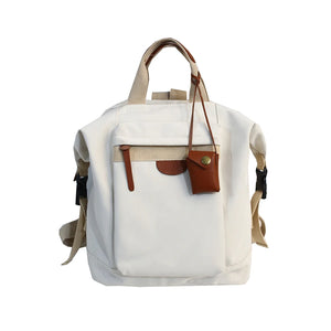 Waterproof Nylon Women Backpack Female Large Capacity Solid Travel Backpack