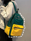 Nylon School Bag Female Backpack Casual Large Capacity for Teenage Girls