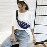Women Belt Bag Fanny Pack Waist Bag with Earphone Hole
