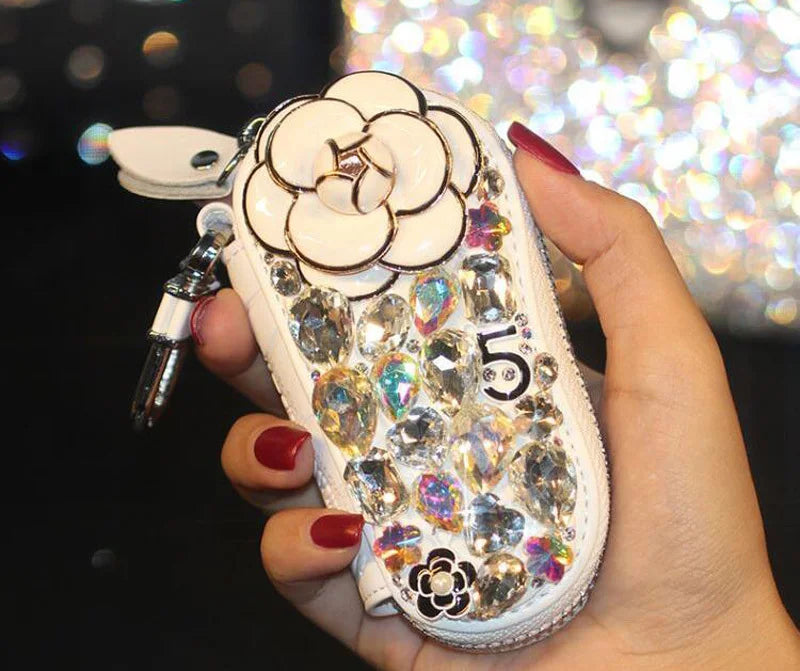 Crocodile Pattern Diamonds Key Case Housekeeper For Female High Class Motor