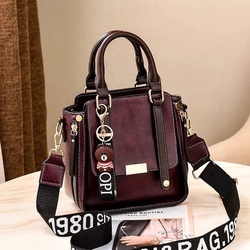 High Leather Women's Crossbody Bag Lady Handbag