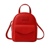 Women Casual Mini Backpack Lightweight Daypack PU Travel Shoulder Bag