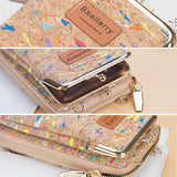 Small Wood Grain Messenger Bag for Women Mini Female Phone Pocket Girls Bag