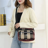 Women Plaid Pattern Composite Bag Shoulder Bags Ladies Handbags Crossbody Bags