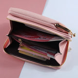 Women Wallet Small Shoulder Bag Multi-Function Phone Money Wallets Clutch