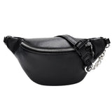 Women's Waist Bag Fanny Pack PU Bag Belt Purse Small Purse Phone Key Pouch