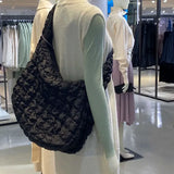 Autumn Winter Cloud Folds Casual Quilt Bag Lightweight Large-Capacity Cross-Body