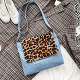 Autumn Winter Animal Pattern Messenger Bag Small Square Bag