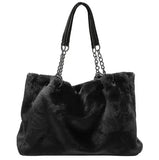 Autumn Plush Women's Bag Handbag European American Fur Big Bag