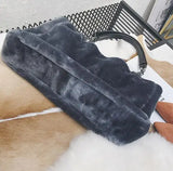 Autumn Plush Women's Bag Handbag European American Fur Big Bag