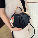 High-end Peach Heart Silk Scarf Small Bag