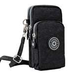 Women's Printed Small Shoulder Bag Wallet with Zipper