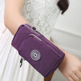 Women's Printed Small Shoulder Bag Wallet with Zipper