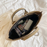 Chain Shoulder Bucket Bag Large Capacity Tote