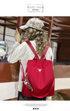 Oxford Backpack Female Anti-theft Bag Dual-use Student Schoolbag