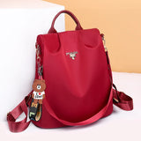 Oxford Backpack Female Anti-theft Bag Dual-use Student Schoolbag