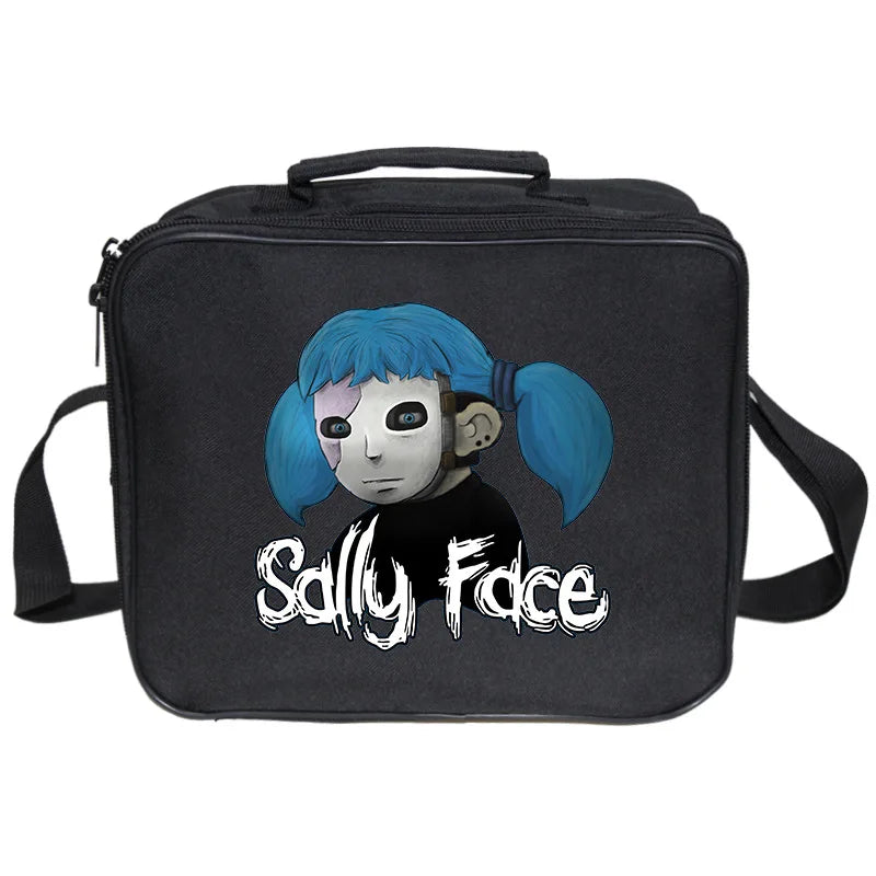 Adventure Puzzle Game Sally Face Stupid Face Shoulder Bag