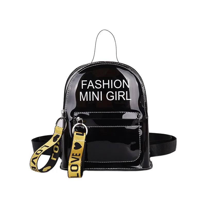 Kids Small Jelly Backpack Casual Wild Shoulder Bag