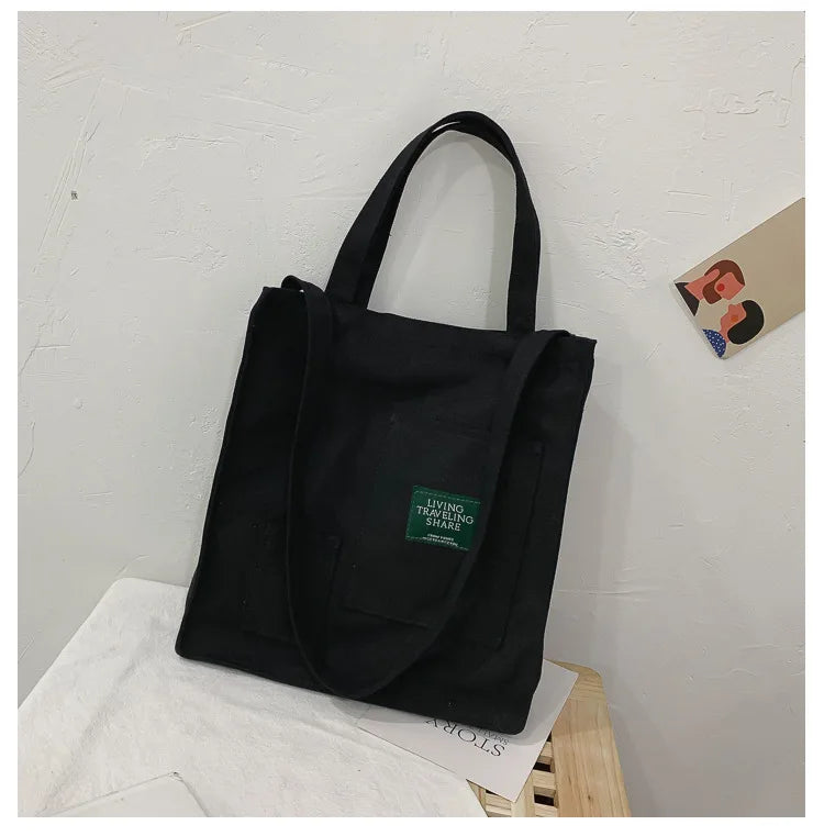 Small Fresh Canvas Shoulder Bag for Female Students