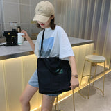 Small Fresh Canvas Shoulder Bag for Female Students