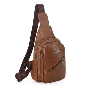 Lightweight PU Shoulder Messenger Bag