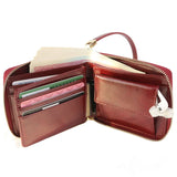 Leather Wallet Couple Wallet Large Capacity Cowhide Square Bag
