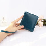 Leather Wallet Couple Wallet Large Capacity Cowhide Square Bag