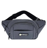 Unisex Canvas Waist Bag Student Chest Bag Phone Messenger Purse