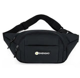 Unisex Canvas Waist Bag Student Chest Bag Phone Messenger Purse
