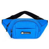 Unisex Canvas Waist Bag Student Chest Bag Phone Messenger Purse