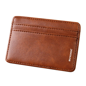 Men Leather Bifold Magic Wallet Elastic Band Holder Durable Wallet BUZ9